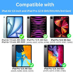 Keyboard Case for iPad Air 13 (M3 2025 / M2 2024) and iPad Pro 12.9 inch 6th / 5th / 4th / 3rd Generation – Magic-Style Magnetic Keyboard Case with Multi-Touch Trackpad – Floating Cantilever Stand