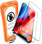 UniqueMe for iPhone 12 Pro Max Screen Protector - [Military Grade Shatterproof & 9H+ Hardness] Screen Protector 12 Pro Max Tempered Glass Full Coverage Protection, Easy Installation, 2 Packs