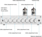 Douk Audio HiFi Vacuum Tube 7-Band EQ Preamp Equalizer XLR Pre-Amplifier Home (T8 PRO Silver)
