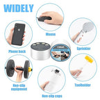 Rubber Grip Tape, Ultra-Thin Strong Adhesive Anti-Slip Waterproof Heat Resistant Wear-Resistant Cushion Pad, Making Handles or Contact Surfaces Safer, with Grip and Comfort (Clear, 1In x 10Ft)