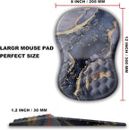 Mouse Pad Wrist Support, Ergonomic Mouse Pad with Massage Dot, Comfortable Computer Mouse Pad for Laptop, Wrist Rest Pain Relief Mousepad with Non-Slip PU Base for Office & Home, 12 x 8 in
