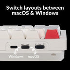 Keychron Q6 Max QMK/LAUNCHER Wireless Bluetooth/2.4 GHz/USB-C Wired Custom Mechanical Keyboard, Full Size Programmable Knob RGB Backlit Hot-Swappable Gateron Brown Switch for Mac Windows Linux - White
