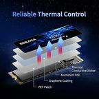 2TB SSD NVMe M.2 2280 PCIe Gen4 x4 Internal Solid State Drive - Up to 4800MB/s, 2TB SSD PS5 Dynamic SLC Cache, PS5 Compatible for Gaming PC Laptop(EN705)