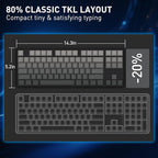Redragon K707 HE Rapid Trigger Gaming Keyboard, 87 Keys TKL Wired Mechanical Keyboard w/Hyper-Fast Actuation Hall Effect Magnetic Switch, Actuation Point Adjustable, Side Printed PBT Gradient Keycaps