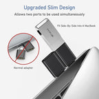 Basesailor USB C to USB Adapter 3Pack,USB C Male to USB A 3.0 Female Adapter,Type C Thunderbolt 4 OTG Converter for Apple MacBook Pro,Mac Book,iPad,Microsoft Surface Go,Samsung Galaxy S25,iPhone 17 16
