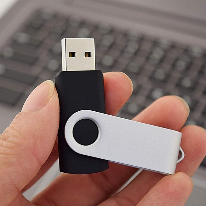 Aiibe 4GB Flash Drive Bulk USB Flash Drive 4GB 50 Pack USB 2.0 Thumb Drives Memory Stick USB Drive 4GB Zip Drives USB 4GB Wholesale, Black
