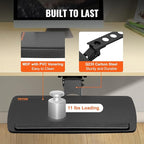 VEVOR Under-Desk Keyboard Tray, Adjustable for Height and Tilt, Slide-Out Design, Spacious 25x9.8 Inch Surface, Ideal for Home and Office Use