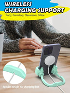 Dad Gifts for Fathers Day from Daughter Son Cell Phone Stand: 4 Pack UPGRADE Adjustable Thumbs Up Lazy Phone Holder for Desk Fun Birthday Gifts for Grandma Teens Girls Boys Adults Husband from Wife