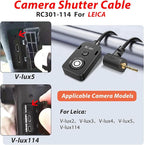 for Panasonic Cable RC301-L1 Remote Camera Small Shutter Release Remote Control 196.8 "Extended Cable Remote Wired Button GH3 GH4 GH5 GH6 S5 S5II G85 G9 GXL S1R -114(RC301-L1 GH 196.8in/5m)
