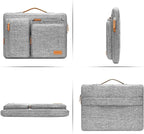 MOSISO 360 Protective Laptop Case 16 inch, 15-15.6 inch Laptop Sleeve Compatible with MacBook Pro 16, HP, Acer, Dell, Lenovo, ASUS, Side Open Carrying Case with 4 Zipper Pockets&Handle, Gray
