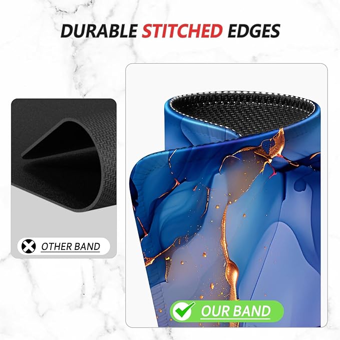 ITNRSIIET Mouse Pad Non-Slip Rubber Base Smooth Surface Stitched Edges Waterproof Durable Compatible with All Mice for Office & Gaming, Desk Accessory, 10.2x8.3x0.12 inch, LiquidGold