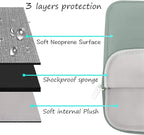 MOSISO Laptop Case 15 inch, 15 inch Laptop Sleeve Bag Compatible with MacBook Air 15 M4 A3241 M3 A3114 M2 A2941 2025 2024 2023, Dell XPS 15, Neoprene Computer Sleeve Bag with Small Case, Antique Green