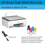 HP Smart Tank 5000 Wireless All-in-One Ink Tank Printer with up to 2 years of ink included, mobile print, scan, copy