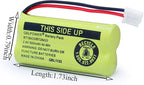 BT18433/BT28433 2.4V 500mAh Ni-MH Battery Pack Rechargeable Compatible with BT184342 BT284342 BT-8300 BATT-6010 BT1011 BT1018 BT1022 BT1031 89-1326-00-00/89-1330-01-00/CPH-515D (Pack of 6)