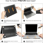 MOSISO Compatible with MacBook Air 13 inch Case 2025 2024 2023 2022 M4 A3240 M3 A3113 M2 A2681, Plastic Hard Shell&Keyboard Cover&Screen Film&Type C for MacBook Air 13.6 inch Case, Caramel Brown
