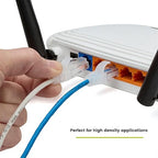 TRUECABLE Cat6 Component Rated Patch Cable, Unshielded (U/UTP), 2ft, Blue, 28AWG Solid Copper, Snagless 10G High-Speed Ethernet Cable, PoE++ 4PPoE 100W, UL Listed, RoHS-3, 1 Pack
