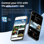 ATLI X10 4K Time Lapse Camera 30 FPS Video Wi-Fi App Control Ultra-Low Power Consumption 1/1.8” 8MP Sensor for Scenery Stars Plants Scientific Research Social Media Pre-Installed 128GB Card