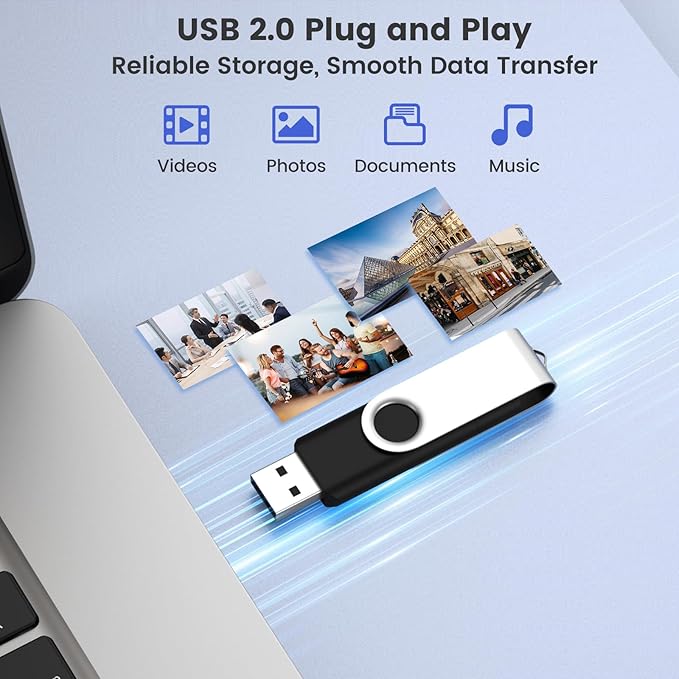 Customizable 512MB Flash Drive 10 Pack, ABLAZE Dual USB 2.0+ Type C Thumb Drives with Logo Personalized USB Memory Sticks (Mixed Colors)