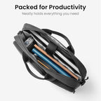 tomtoc A33 Slim 13-16 Inch Laptop Shoulder Bag for MacBook Air/Pro M4/M3, Briefcase with Accessory & Document Storage