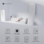 Keychron Q6 Pro Full-Size Bluetooth Custom Mechanical Keyboard for Mac Windows Linux, Full Metal QMK/VIA Programmable Knob KSA Double-Shot PBT Keycaps Hot-Swappable Keychron K Pro Banana Switch-White