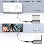 BENFEI VGA to HDMI Cable with Audio, 6 Feet 1080P Cable from VGA Computer/Laptop to HDMI Monitor/TV(Not Bidirectional)