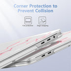 for MacBook Pro 16 inch Case 2019 2020 Release Model A2141, Plastic Hard Shell Cover with Keyboard Cover & Screen Protector for MacBook Pro 16 inch with Touch Bar & Touch ID, Star Bow