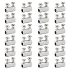 Biaungdo 24 Pcs Stainless Steel Wire Rope Cable Clamp, Adjustable New Upgrade Double Hole Wire Rope Clamp Fastener