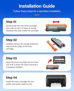 TN630 Black Toner Cartridge 2-Pack Replacement Compatible for Brother TN-630 630 Toner HL-L2380DW HL-L2320D HL-L2340DW DCP-L2540DW MFC-L2700DW MFC-L2720DW HL-L2300D HL-L2360DW MFC-L2740DW Printer Ink