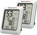 ThermoPro TP50 2 Pieces Digital Hygrometer Indoor Thermometer Room Thermometer and Humidity Gauge with Temperature Humidity Monitor