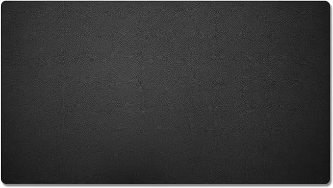 Nekmit Leather Desk Blotter Pad 36 x 20 Inches, Flat, Non-Slip, Waterproof, Black