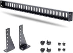 StarTech.com 1U Rack Mountable Cable Lacing Bar w/Adjustable Depth, Cable Support Guide for Organized 19" Racks/Cabinets, Horizontal Cable Guide for Patch Panels/Switches/PDUs (12S-Cable-Lacing-BAR)