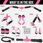 Cable Machine Attachment Set LAT Pulldown Attachments Weight Machine Accessories for Home Gym
