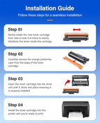 TN830XL Toner Cartridge Black 2-Pack High Yield Replacement for Brother TN830XL TN830 XL Compatible for HL-L2460DW HL-L2405W HL-L2480DW MFC-L2820DW DCP-L2640DW MFC-L2900DW HL-L2400D Laser Printer Ink