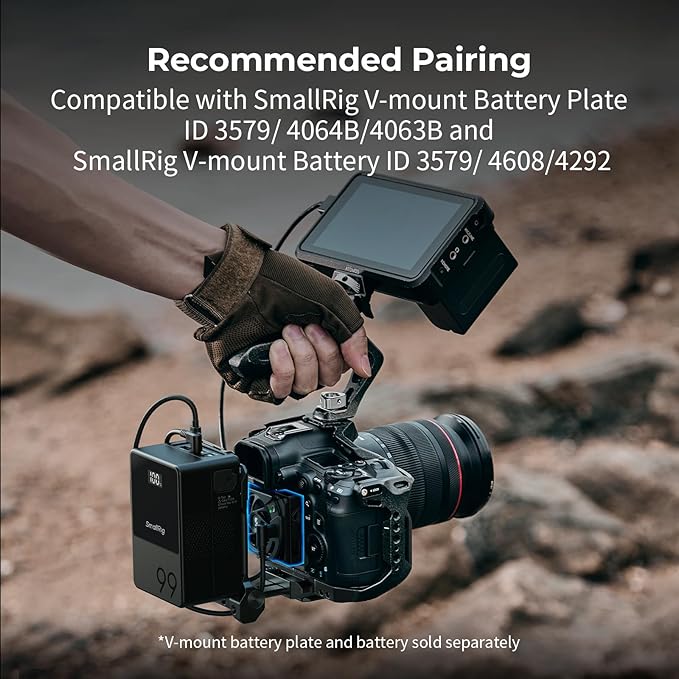 SMALLRIG R50 V / R6 II/ R5C / R50 / PowerShot V1 Camera External Cooling System with Dual-Speed Modes, Snap-On Cooling Fan with TEC Cooling Module for Sony ZV-E1/ A7 IV/ A6700/ FX3-5063