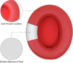 Replacement Ear Pads Cushions for Beats Studio 2 & Studio 3 Wired & Wireless Headphones, Earpads with Soft Protein Leather, Noise Isolation Memory Foam -red