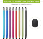 MECCANIXITY 40Pcs Replacement Stylus Pen Tips 5.5mm Conductive Capacitive Touch Screen Pens Tips Silicone Rubber, Black