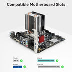 ELUTENG 4 Ports USB 3.1 PCIE Expansion Card (2 USB-A & 2 Type-C Ports) Superspeed PCI Express Expansion Card USB Card for Desktop PC Support Windows 11/10/8/7/XP/Vista, Self-Powered Supply