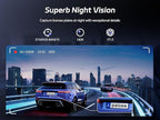 Pelsee S12 Pro 4K Mirror Dash Cam with STARVIS 2 Sensor, 5.8GHz WiFi Rear View Mirror Camera Front and Rear Dash Camera, ADAS & BSD, 1080P Backup Camera with WDR, Voice Control, 64G Meomory Card