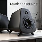 AS31 Active Bookshelf Speakers – 80W RMS 2-Way Stereo / 3″ Long-Stroke Woofer & 20 mm Silk Dome Tweeter – Bluetooth 5.3, RCA + Optical Inputs, Sub-Out & Remote Control – Wooden（Black）