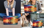 CISSOOK Compatible with MacBook Air 13 inch Case 2021, 2020-2018 Release Model M1 A2337 A2179 A1932, Protective Plastic Hard Shell Case Cover for MacBook Air 13-inch with Touch ID, Tree Landscape