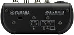 Yamaha AG03MK2 Black 6-Channel Live Streaming Loopback Mixer/USB Interface with Steinberg Software Suite