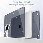 May Chen Case for MacBook Pro 13 inch M2 2023,2022,2021,2020 A2338 M1 A2251 A2289, Plastic Hard Shell Case for MacBook Pro 13" with Touch Bar Fits Touch ID, Astronaut Space