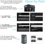 for FUIIFILM Camera Wireless Remote Control,Rechargeable Shutter Release with OLED Screen for Fuji X-T30 II, X-S10, X100VI, X-H2S, X-H2, X-T5, X-T4, X-T3, X-S20, X-T50, X-T30, X-M5, X-E5, X Half