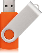 50 Pack 8GB USB Flash Drives - 50 Pack USB 2.0 Memory Sticks - Orange