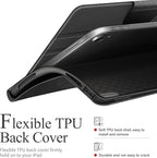 auaua Case for iPad (A16) 11th Generation 11 Inch 2025, iPad 10th Generation 10.9 Inch 2022, with Pencil Holder, Auto Sleep/Wake, Adjustable Stand, PU Leather (Grey)
