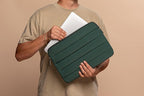 ANECDOTE Laptop Case 13-14 Inch – A Perfect Laptop Sleeve That is Compatible with MacBook Air/Pro and iPad Pro 12.9 – Fits in Your Bag, Padded and proective with an Aesthetic Design (Forest Green)