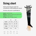 ONISSI Gaming Arm Sleeve for PC │Anti-Friction,Precision, Compression Gamer Sleeves for Mouse pad │Men or Women E-Sports Gift (Black Mountains, Medium)