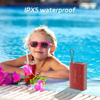 Speaker, Portable Wireless Bluetooth Speakers, Waterproof Loud Stereo Sound with RGB Lights TWS Long Playtime for Home/Party/Outdoor, Electronic Gadgets(1PCS, Red)