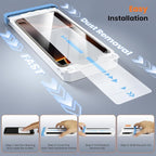 Screen Protector for iPhone 15/16/14Pro Military Grade Tempered Glass Auto-Alignment OneTouch Kit Cell Phone Accessories Bubble Free Case Friendly Auto Dust-Removal Easy Install [1 Pack]