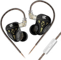 KZ DQS Wired Earbuds Dynamic Driver in Ear Monitor Headphone Semi-Open HiFi Bass Earphone 2pin 3.5mm Gaming Earbuds (with Mic)